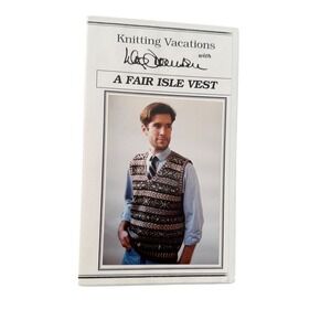 Meg Swansen Knitting Vacations Fair Isle Vest VHS Schoolhouse Press 1996 Booklet